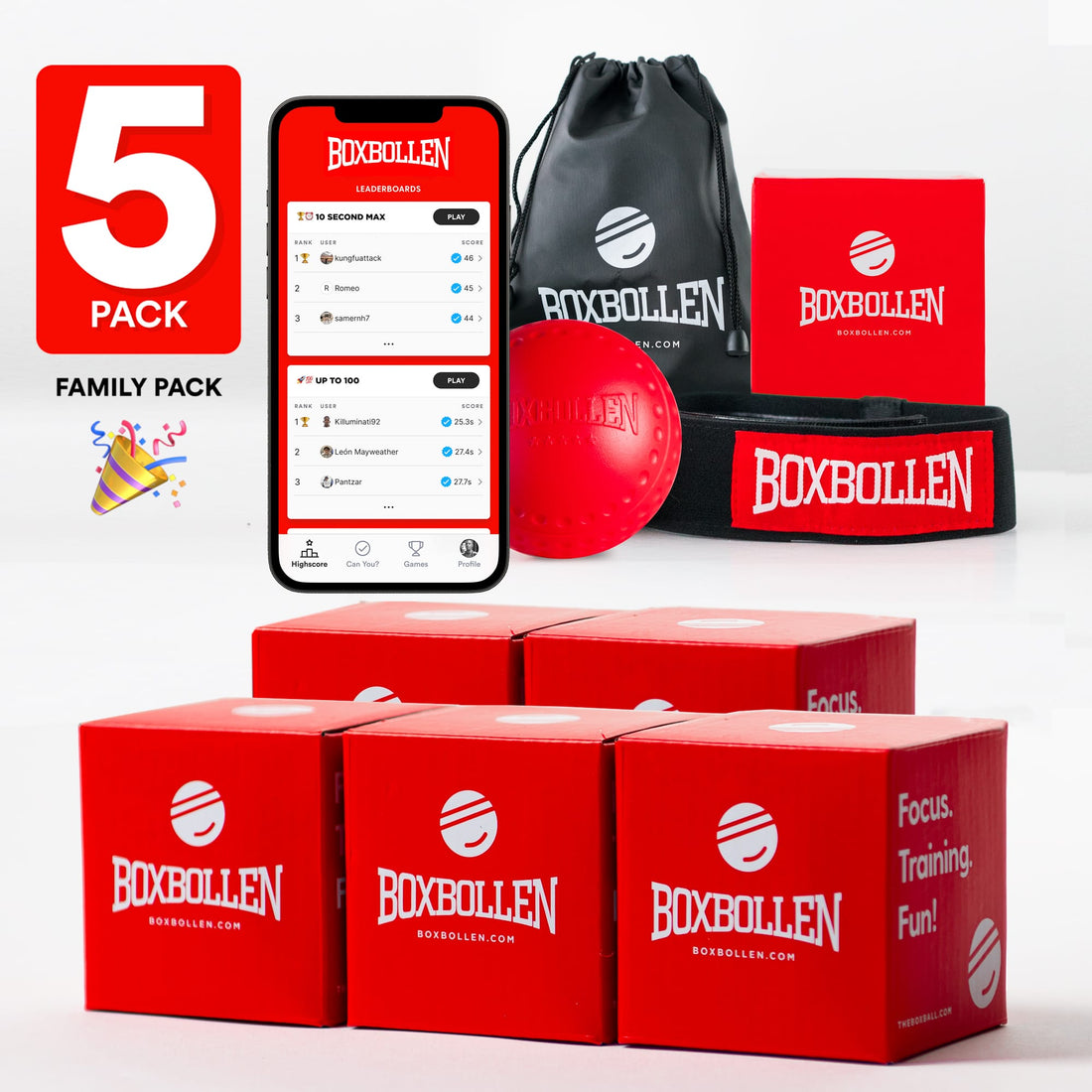 Boxbollen Red Red 3-Pack π (3x) β Boxbollen