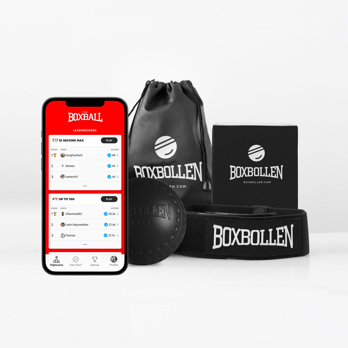 Boxbollen Red Black 3-Pack π₯ (3x) β Boxbollen